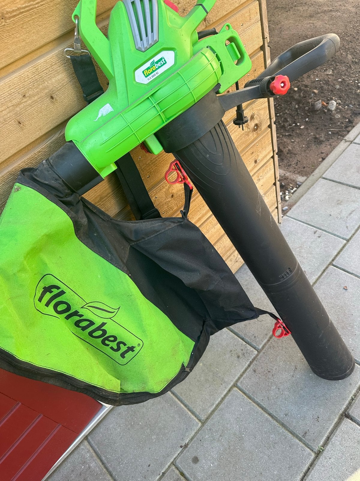 Florabest elektrische bladblazer, Ophalen, Handgedragen, Zo goed als nieuw, Met opvangzak