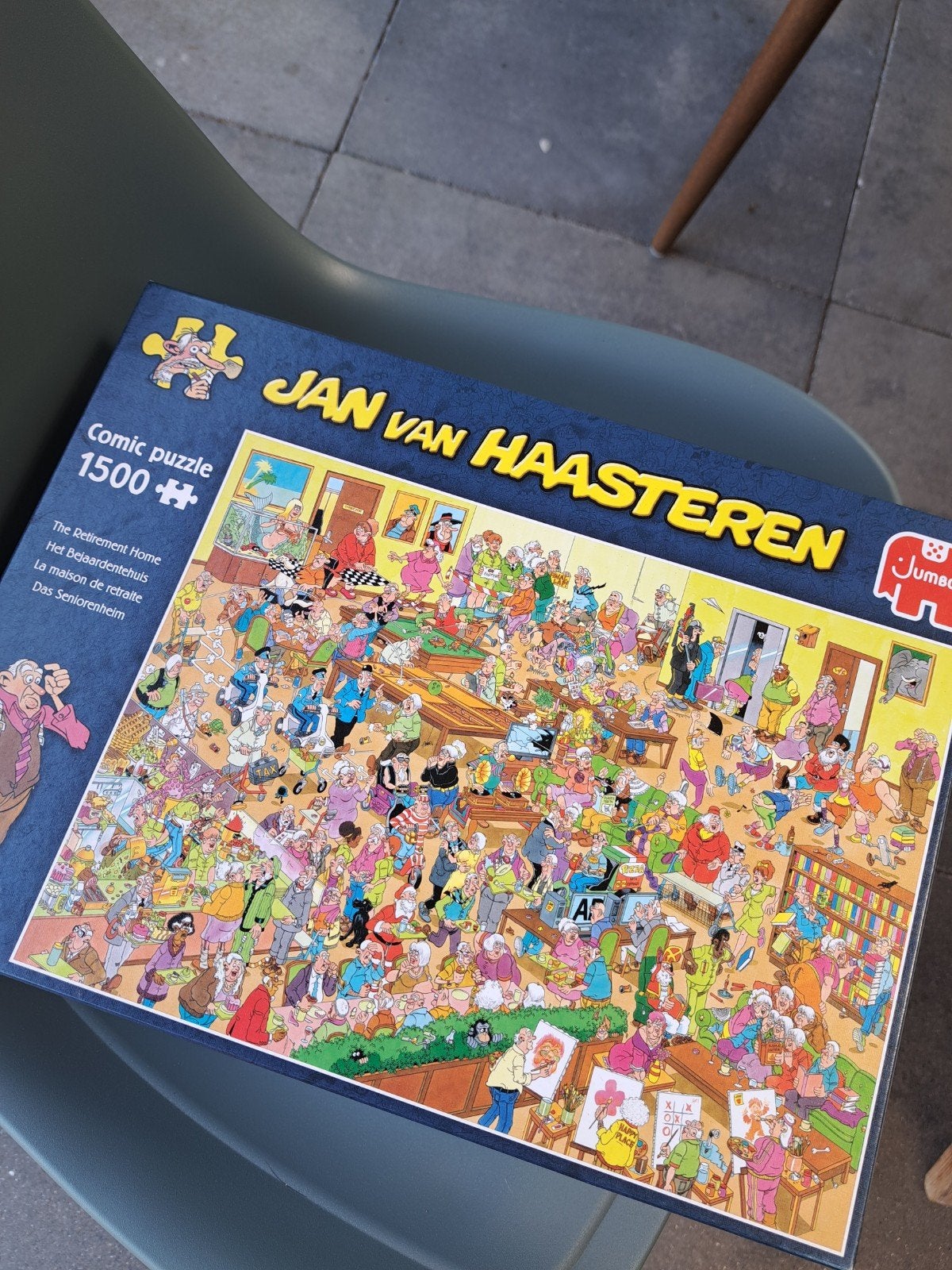Jan van Haasteren Comic Puzzel - Het Bejaardentehuis 1500+, Ophalen, Meer dan 1500 stukjes, Gebruikt, Legpuzzel