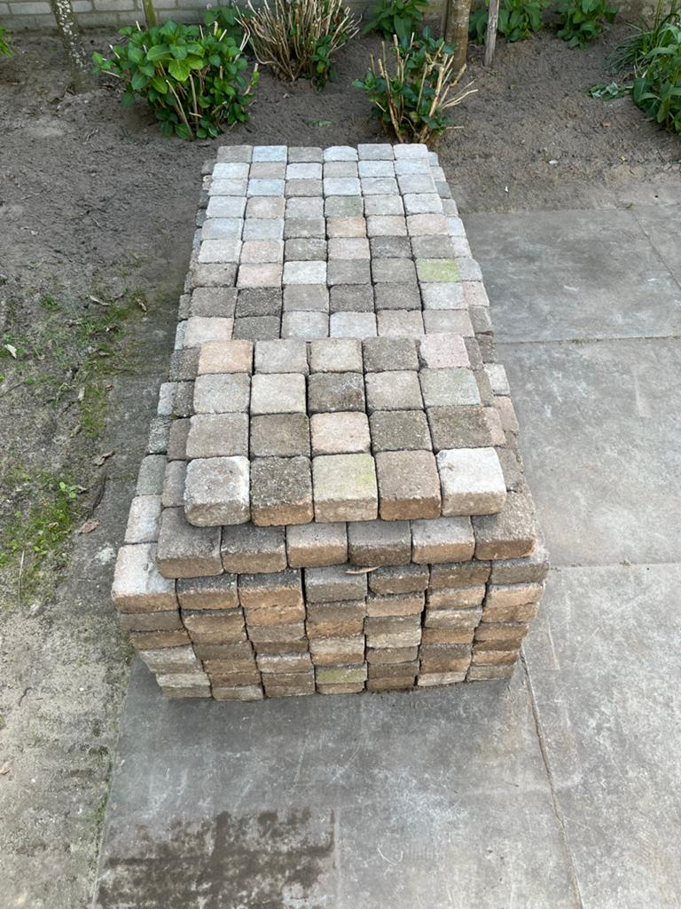 10 m2 Waaltjes gratis af te halen, Tuin en Terras, Tegels en Klinkers, Ophalen, Overige materialen, Gebruikt, Klinkers