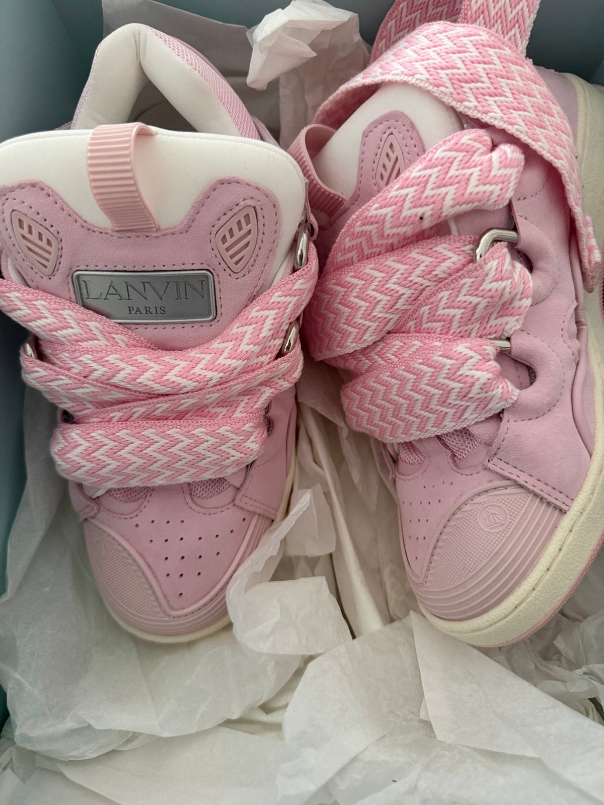 Nieuwe Lanvin sneakers - Maat 38 - Roze, Kleding | Dames, Schoenen, Ophalen of Verzenden, Nieuw, Roze, Sneakers of Gympen