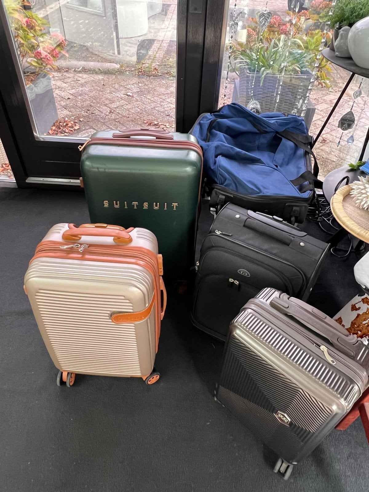 7 koffers 2 reistassen, Ophalen, Gebruikt, Hard kunststof, 70 cm of meer