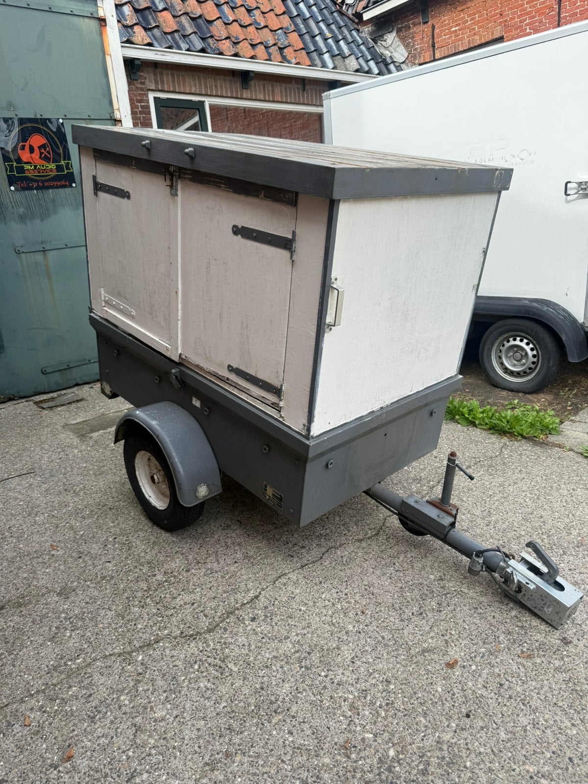 Saris enkel as aanhanger, Auto diversen, Aanhangwagen-onderdelen, Ophalen, Zo goed als nieuw