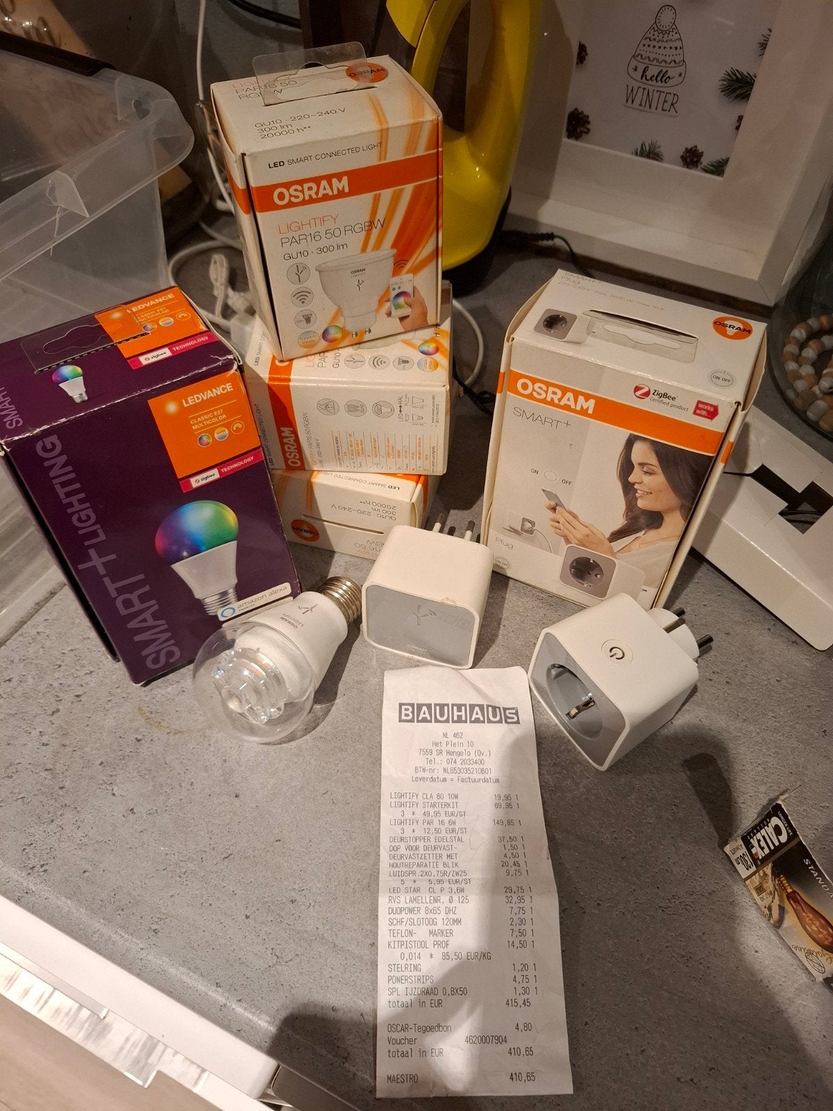 Osram Lightify Smart LED Lampen (E27 & GU10), Kunststof, Modern, Meerkleurig, Plafondspot
