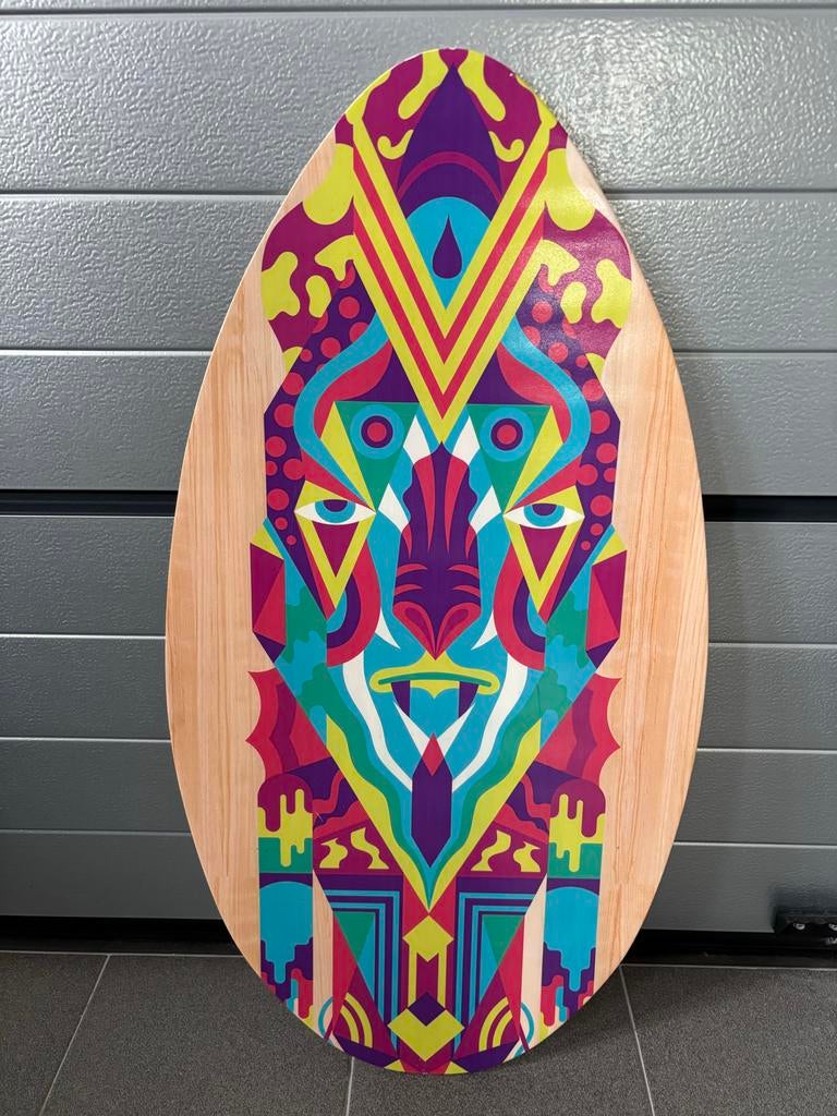 Houten Surfboard - Zo goed als nieuw, Watersport en Boten, Golfsurfen, Ophalen, Zo goed als nieuw, Overige typen