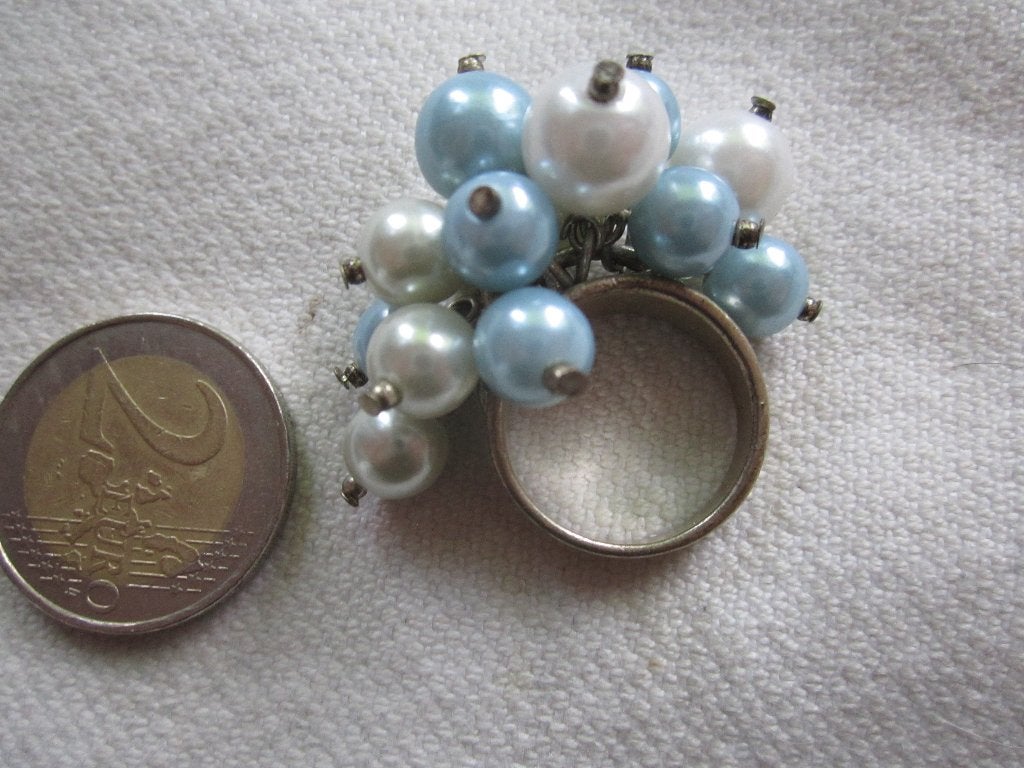 30.  Vintage ring, 17/18 mm, Ophalen, Overige materialen, Ring
