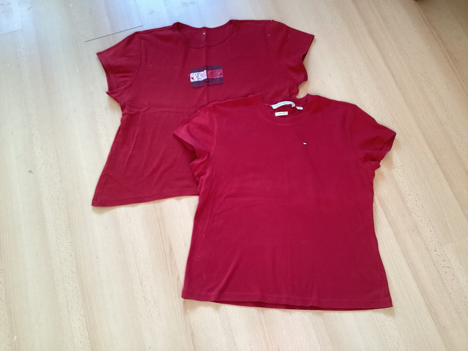 Tommy Hilfiger t-shirts (2stuks), Maat 46/48 (XL) of groter, Ophalen of Verzenden, Zo goed als nieuw, Korte mouw