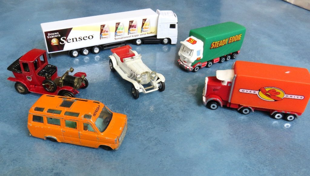 Van alles wat: Matchbox, Corgi, Holland Oto en Siku, Hobby en Vrije tijd, Ophalen of Verzenden, Gebruikt, Auto