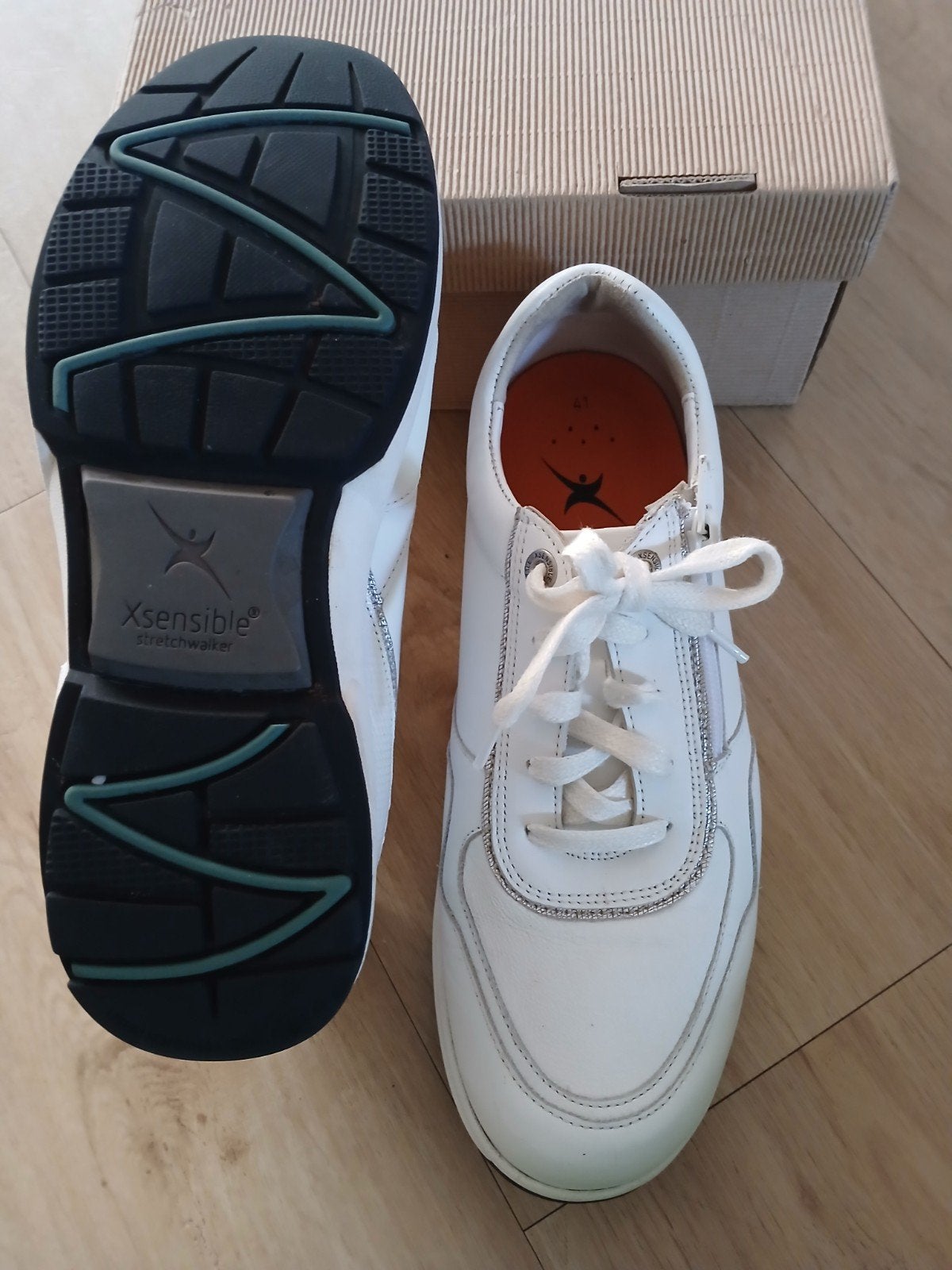 Xsensible Stretchwalker schoenen, maat 41, zo goed als nieuw, Kleding | Dames, Schoenen, Wit, Ophalen, Xsensible, Sneakers of Gympen