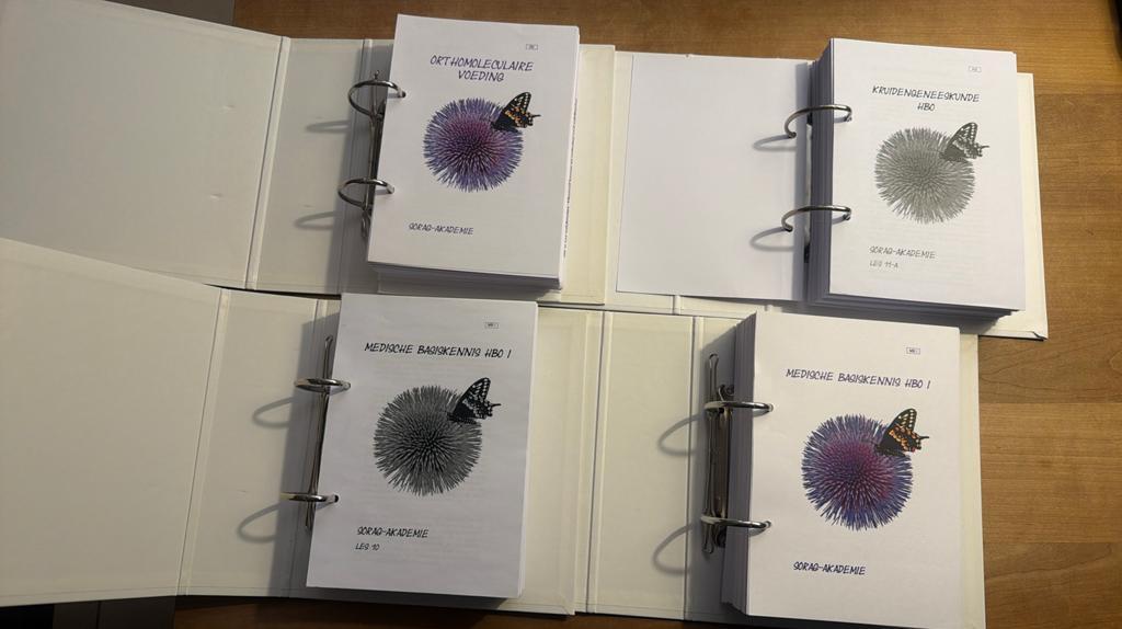4 mappen Sorag akademie (medische basiskennis HBO), Ophalen of Verzenden, Beta, Zo goed als nieuw, HBO