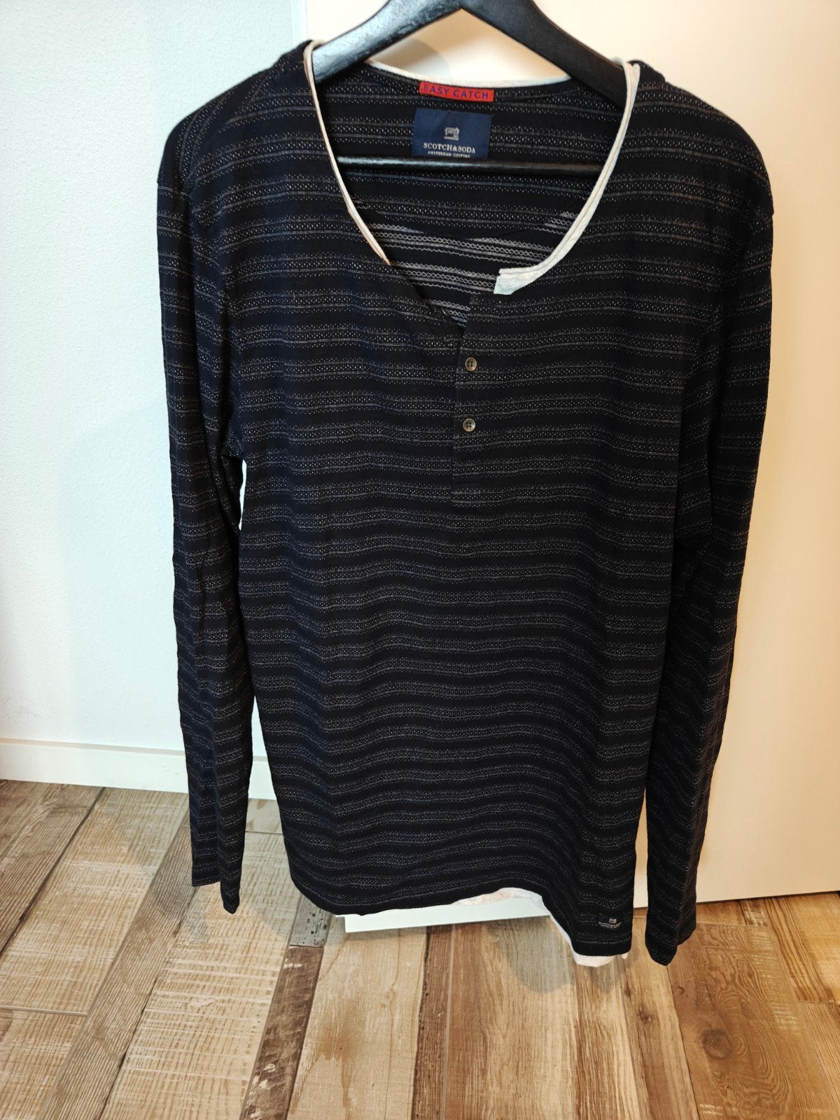 Scotch & Soda Heren Longsleeve - Maat XL, Zwart, Ophalen of Verzenden, Scotch & Soda, Maat 56/58 (XL)