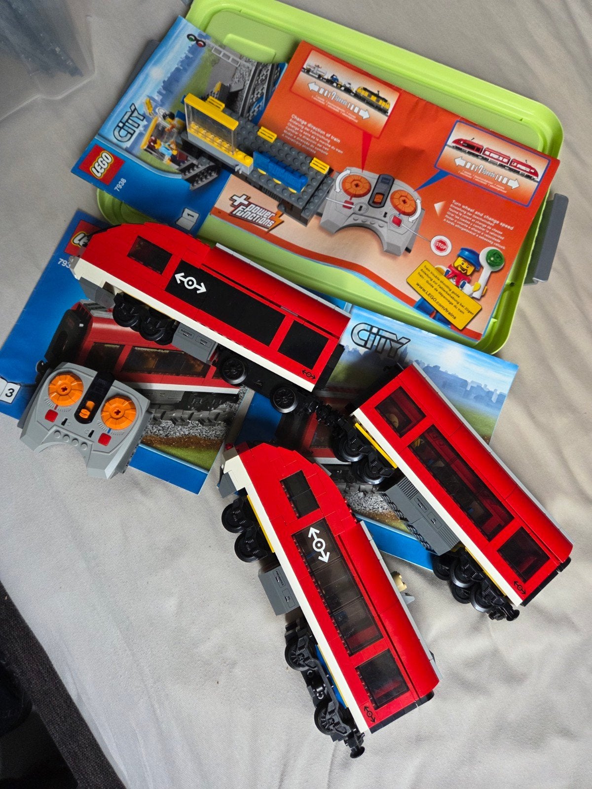 Te koop aangeboden lego trein met afstandsbediening, Ophalen, Gebruikt