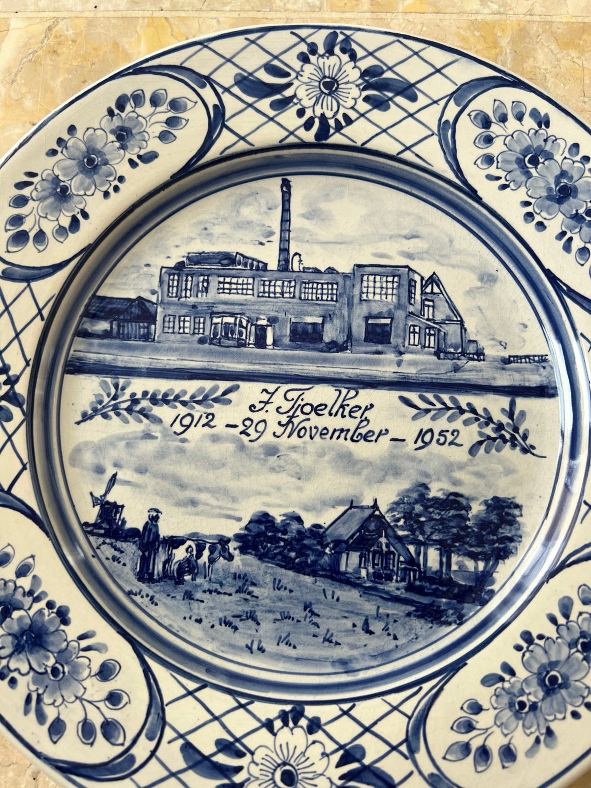 Wandbord zuivelfabriek, Antiek en Kunst, Antiek | Wandborden en Tegels, Ophalen of Verzenden