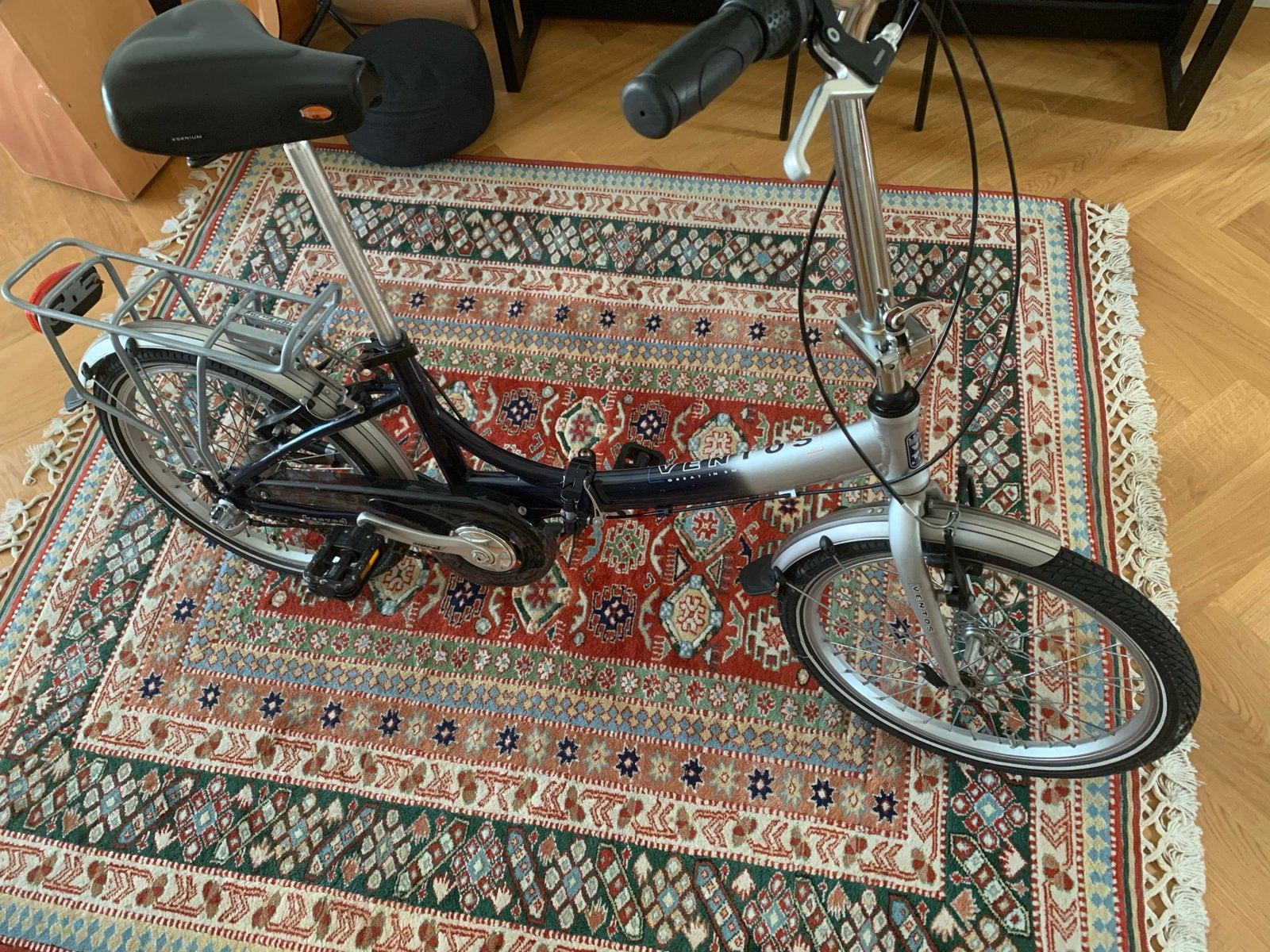 Ventus vouwfiets met 3 versnellingen, Overige merken, 20 inch of meer, Gebruikt, Velgrem