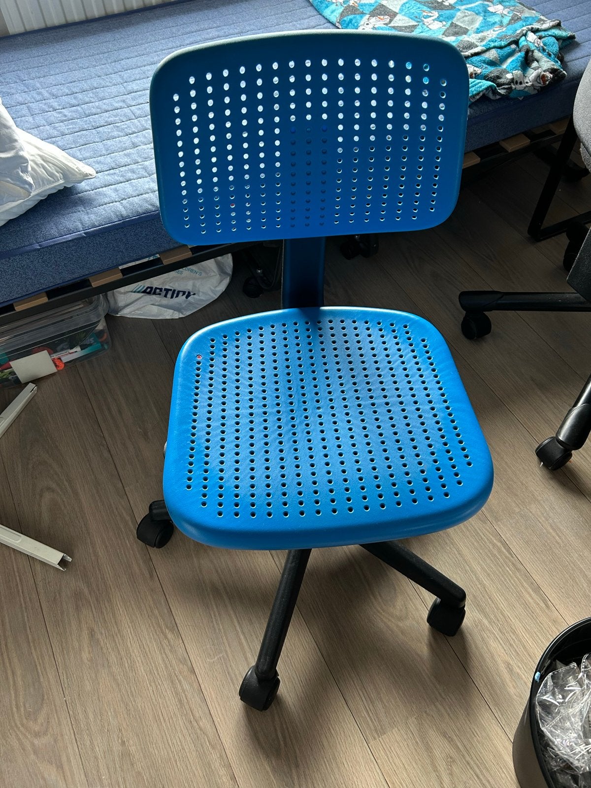 IKEA bureaustoel blauw, Ophalen of Verzenden, Gebruikt, Blauw, Bureaustoel