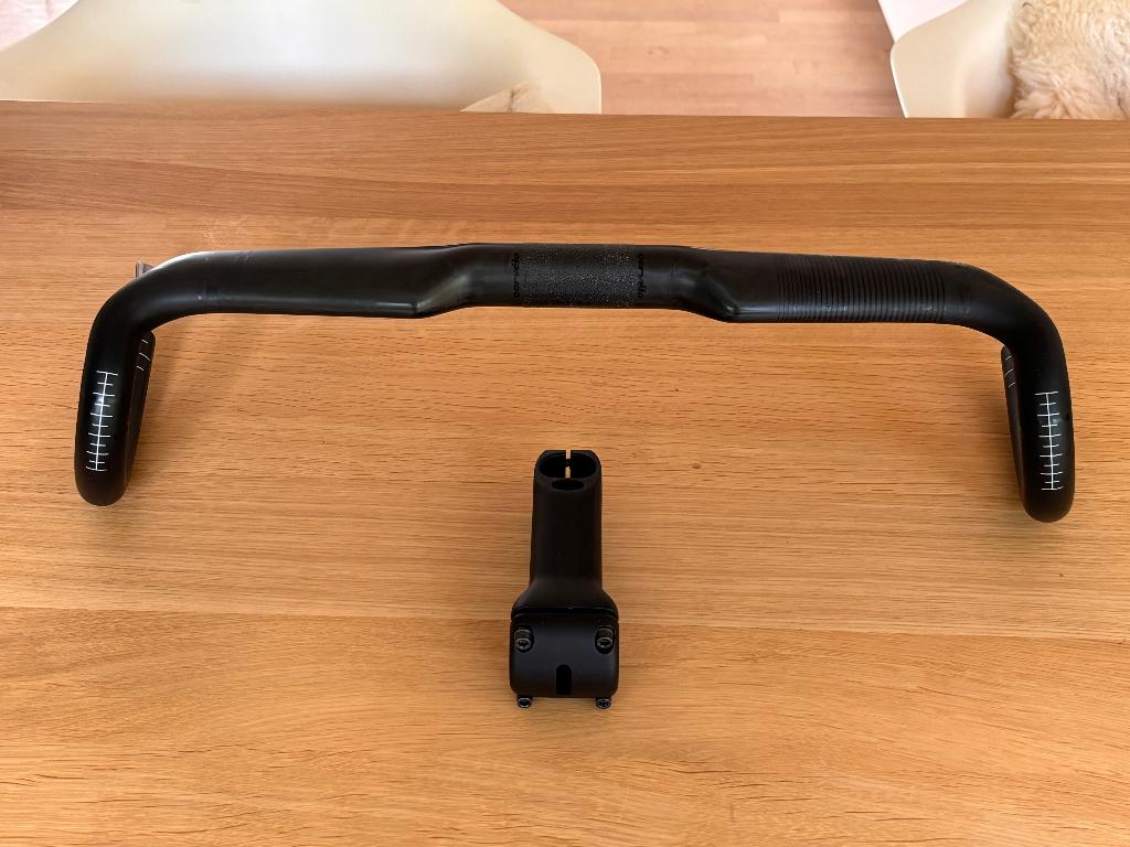 Cervelo AB09 carbon stuur 440mm C-C en Stuurpen ST32 110mm, Ophalen of Verzenden, Zo goed als nieuw, Stuur, Carbon