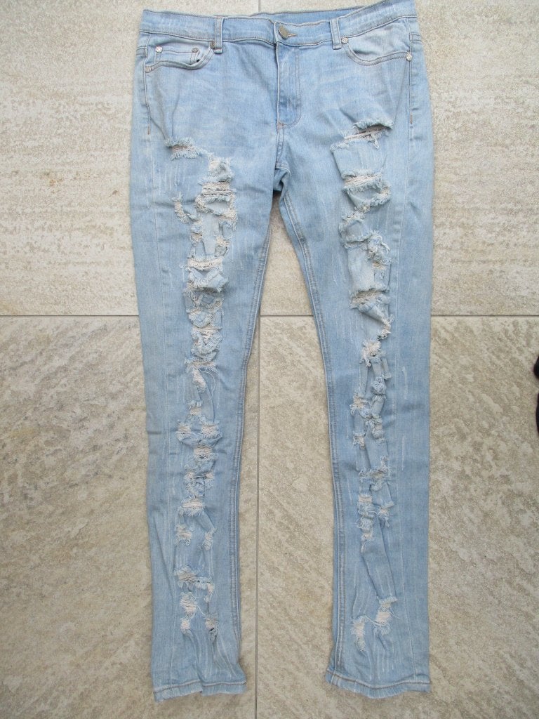 Jacky Luxury lange broek blauw spijkerbroek maat 28, Blauw, Ophalen of Verzenden, W28 - W29 (confectie 36), Jacky Luxury
