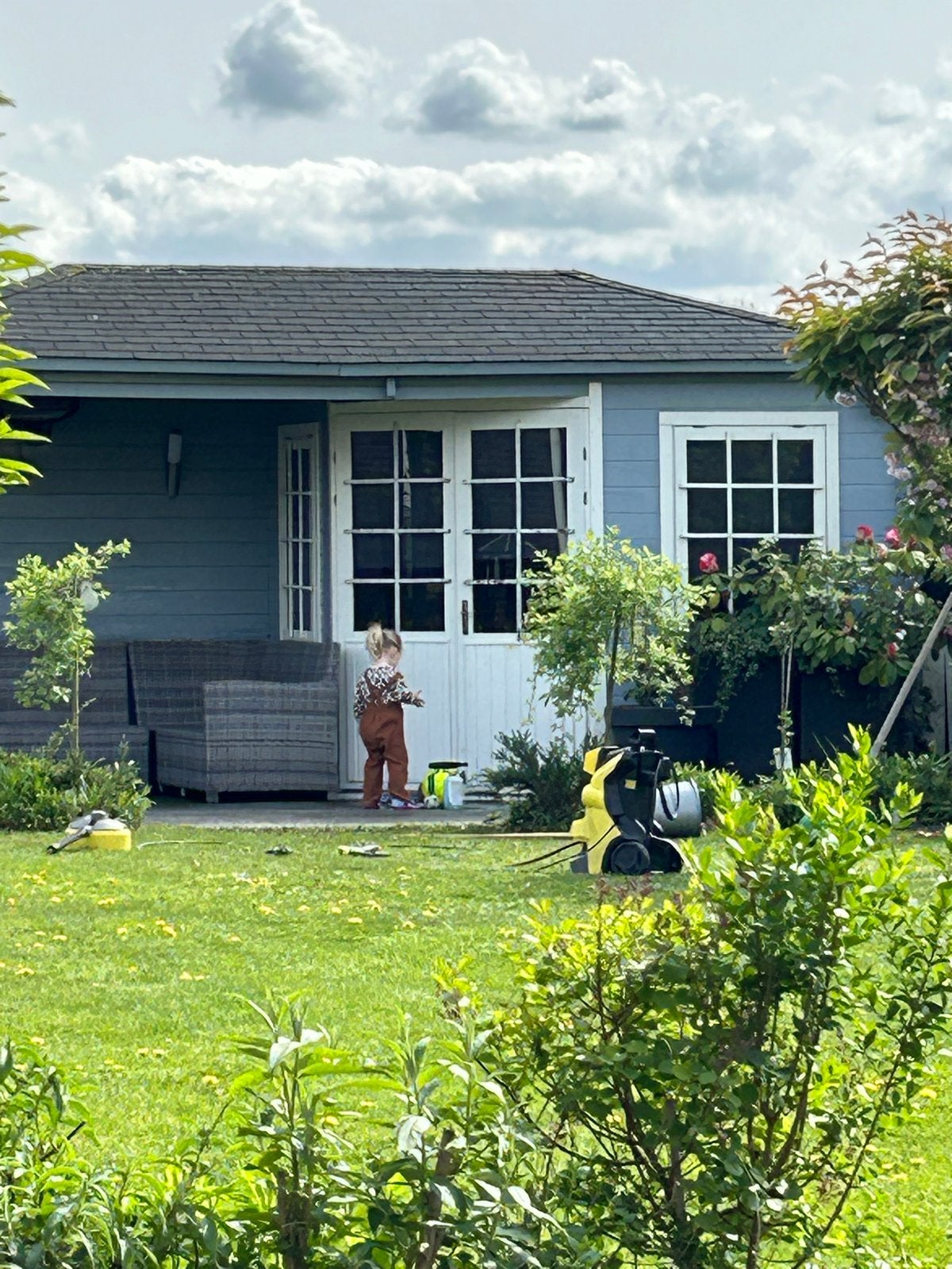 Tuinhuis/Blokhut - Gratis af te halen (zelf demonteren), Tuin en Terras, Tuinhuizen, Ophalen, Gebruikt, 250 tot 500 cm, Hout