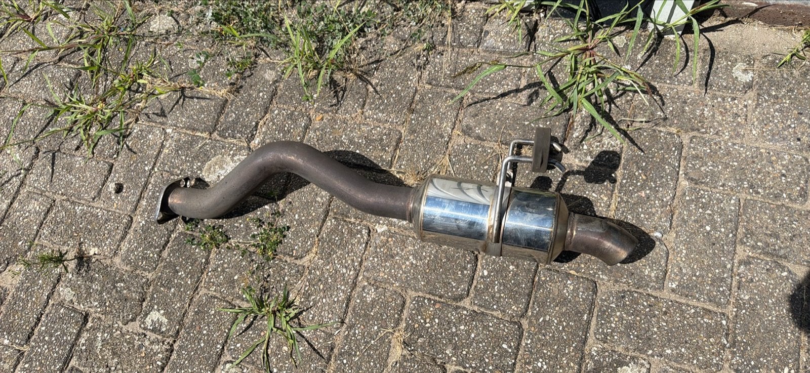 Gebruikte uitlaat met demper, Auto-onderdelen, Uitlaatsystemen, Ophalen, Gebruikt, Universele onderdelen