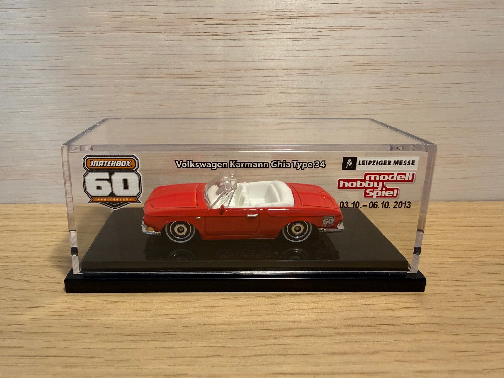Matchbox Volkswagen Karmann Ghia, 2013 Leipzig Messe, Ophalen of Verzenden, Zo goed als nieuw, Auto