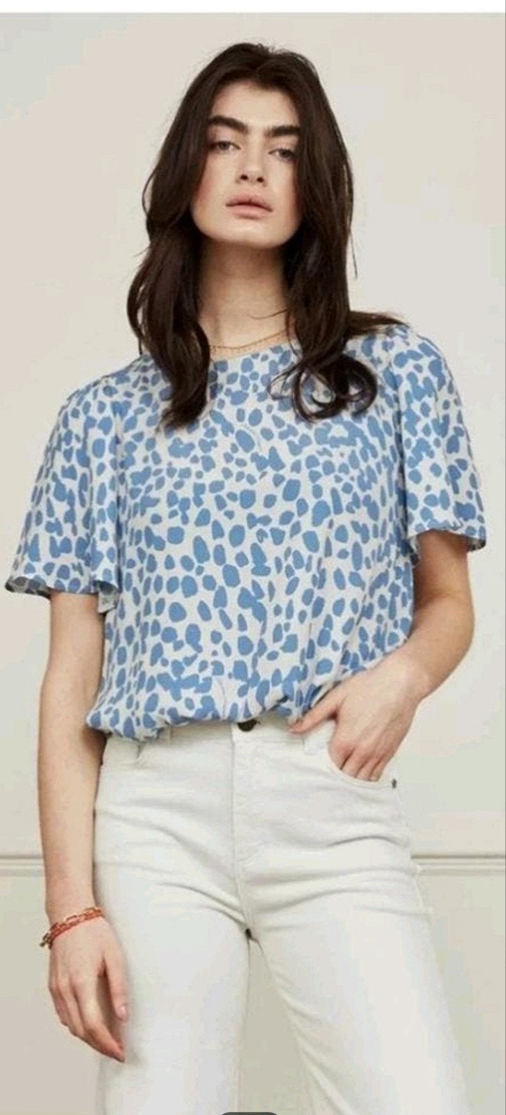 Fabienne Chapot Elle Tess top/ blouse maat 40 *nieuw *, Maat 38/40 (M), Blauw, Nieuw, Ophalen of Verzenden