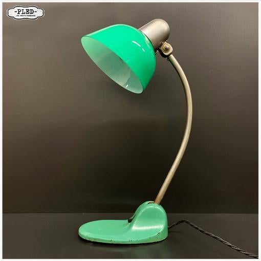 Siemens & Schuckert, ca 1930 Bauhaus Bureaulamp glazen kap, Ophalen of Verzenden