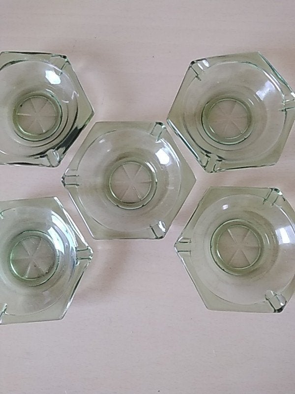 vintage asbakken., Ophalen of Verzenden, Glas