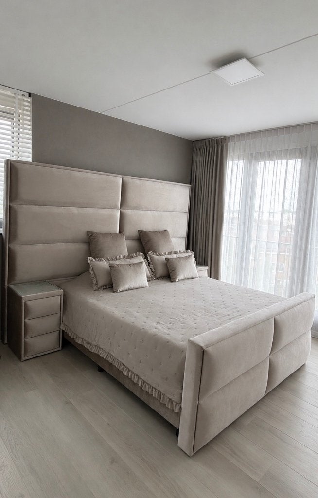 Boxspring tweepersoons, Huis en Inrichting, Slaapkamer | Boxsprings, Ophalen, Gebruikt, Tweepersoons, 180 cm