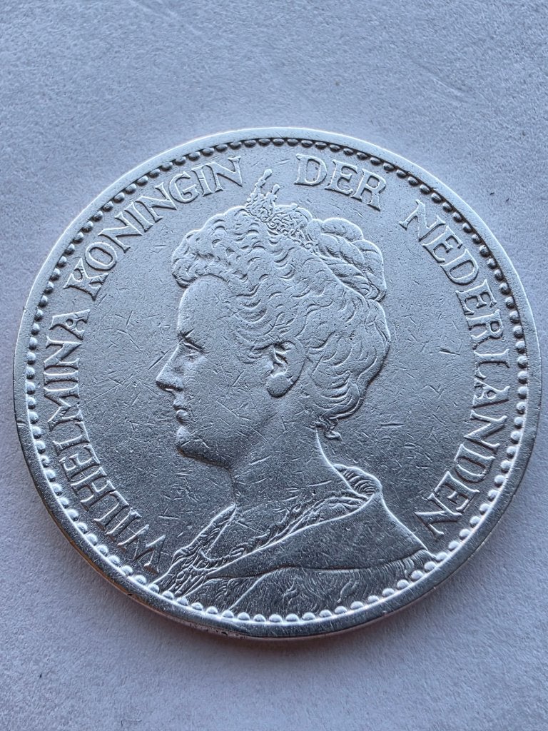 1 GULDEN 1915, 1 gulden, Zilver, Ophalen of Verzenden, Koningin Wilhelmina