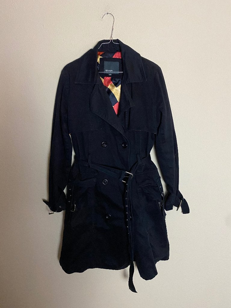 Parka jas zwart 38/M - voor een flesje wijn!, Zwart, Onbekend, Gedragen, Ophalen