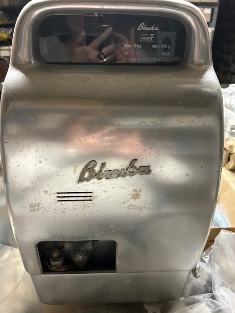 Vintage Bizerba Weegschaal Type OP 152021 - Max 5kg (1974), Ophalen, Gebruikt, Overige typen, Minder dan 50 kg