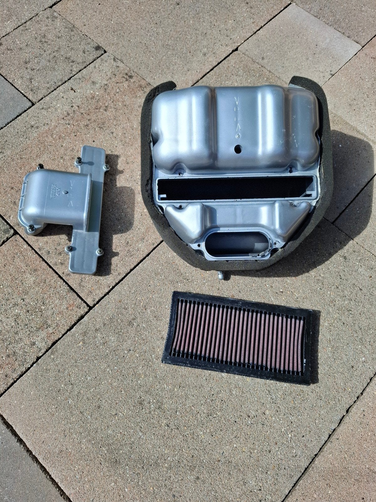Luchtfilterkast yamaha trx 850 met k&n filter, Motoren, Onderdelen | Yamaha, Ophalen of Verzenden, Gebruikt