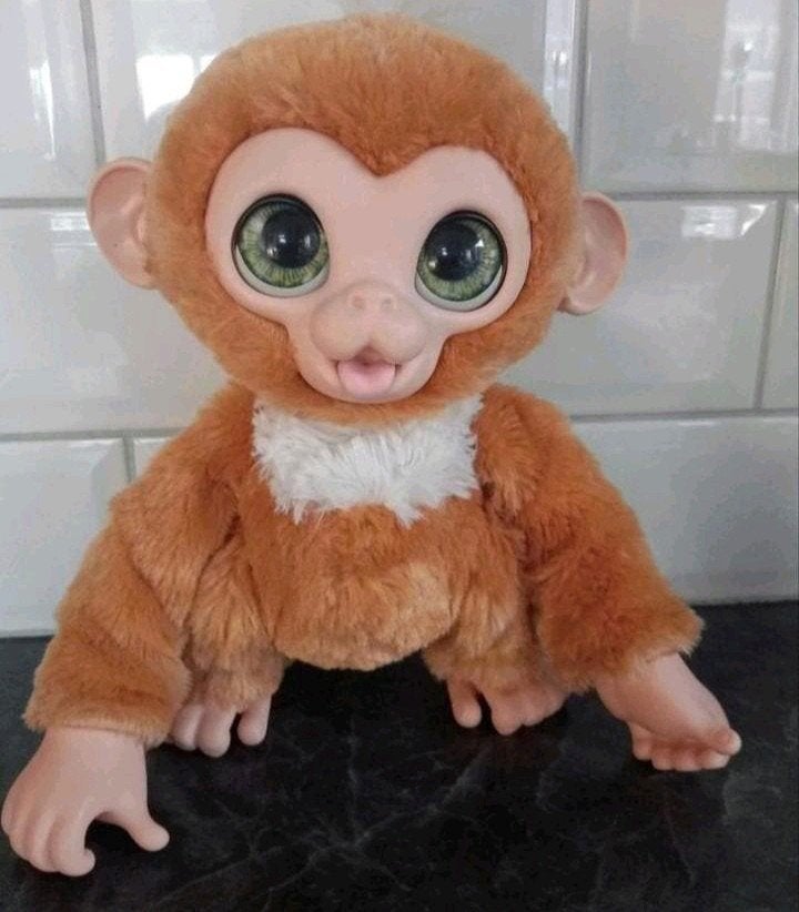 FurReal  Aapje 23cm - Interactieve Knuffel     nr9, Kinderen en Baby's, Speelgoed | Knuffels en Pluche, Ophalen, Zo goed als nieuw