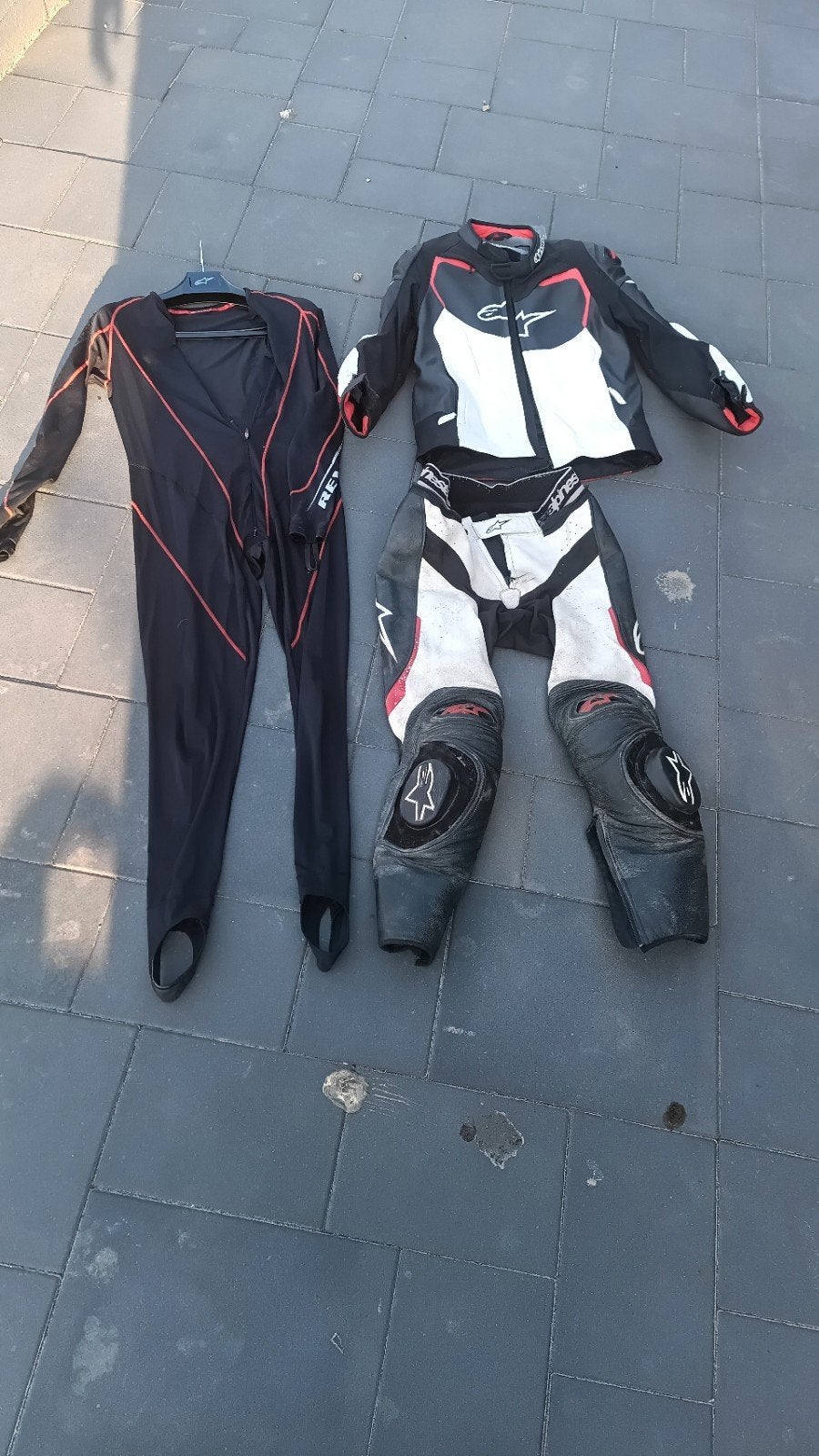 Alpinestars tweedelig leren motorpak met onderpak - Maat M, Motoren, Combipak, Ophalen of Verzenden, Alpinestars, Dames