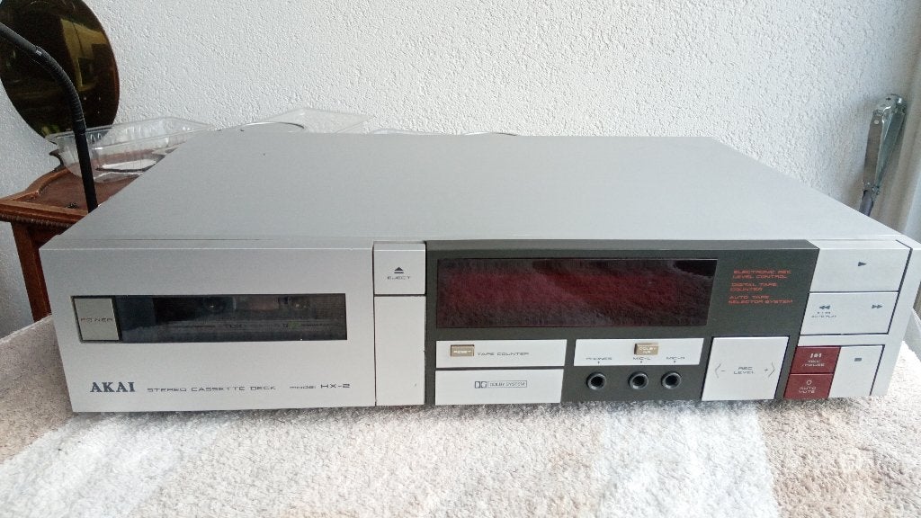 Cassettedeck Akai HX-2 ( vintage )  in zeer goede staat., Ophalen of Verzenden, Enkel, Akai, Tape counter