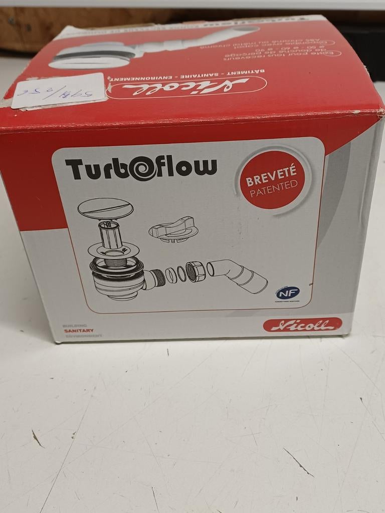 Turboflow 90mm douchebak sifon nieuw Chroom, Ophalen of Verzenden, Nieuw, Chroom, Douche