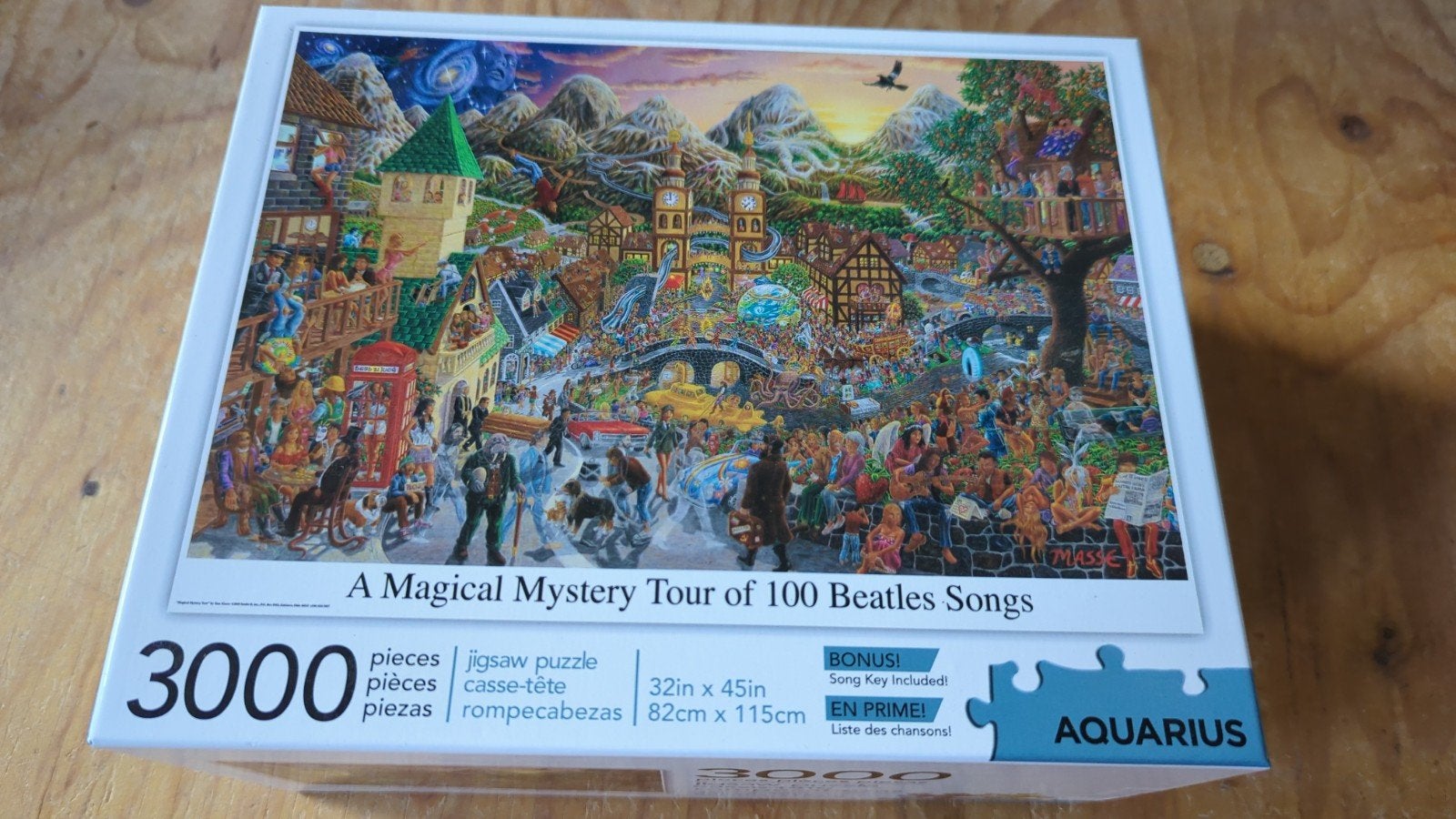 Aquarius Magical Mystery Tour Beatles Puzzel 3000 Stukjes, Ophalen, Meer dan 1500 stukjes, Zo goed als nieuw, Legpuzzel