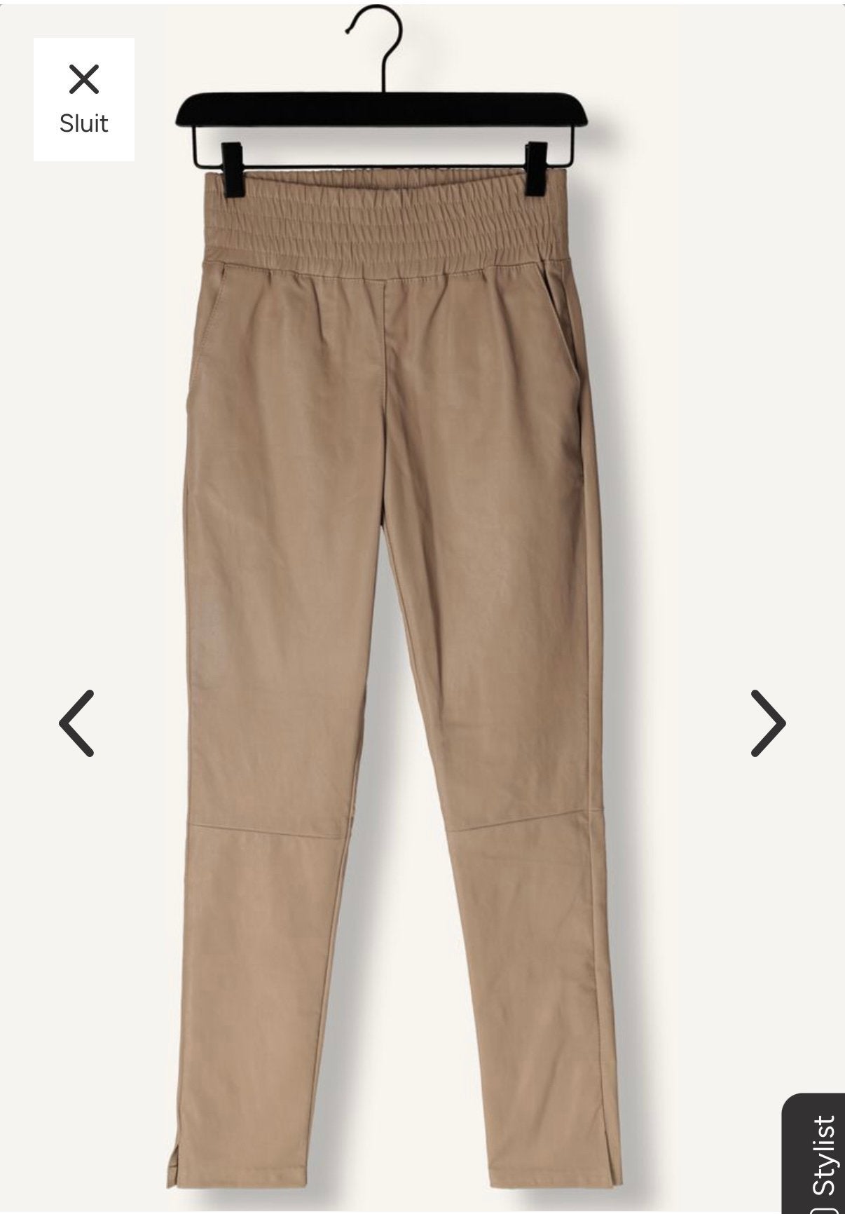 Ibana Colette 34, Kleding | Dames, Broeken en Pantalons, Bruin, Ophalen of Verzenden, Zo goed als nieuw, Maat 34 (XS) of kleiner
