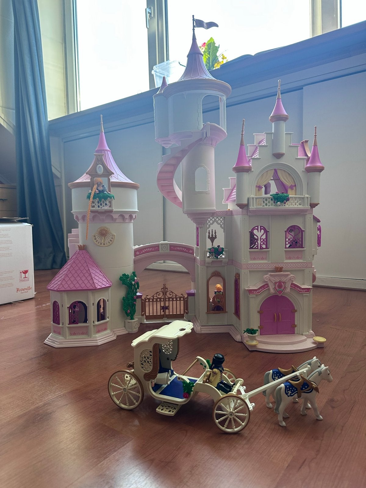 Playmobil Prinsessenkasteel met Koets en Extra's, Kinderen en Baby's, Speelgoed | Playmobil, Ophalen, Gebouw, Complete set, Zo goed als nieuw