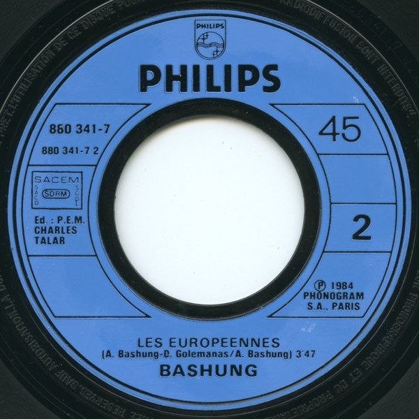 bashung / sos amor - electronic/punk/synth, Verzenden, Gebruikt, 7 inch, Rock en Metal
