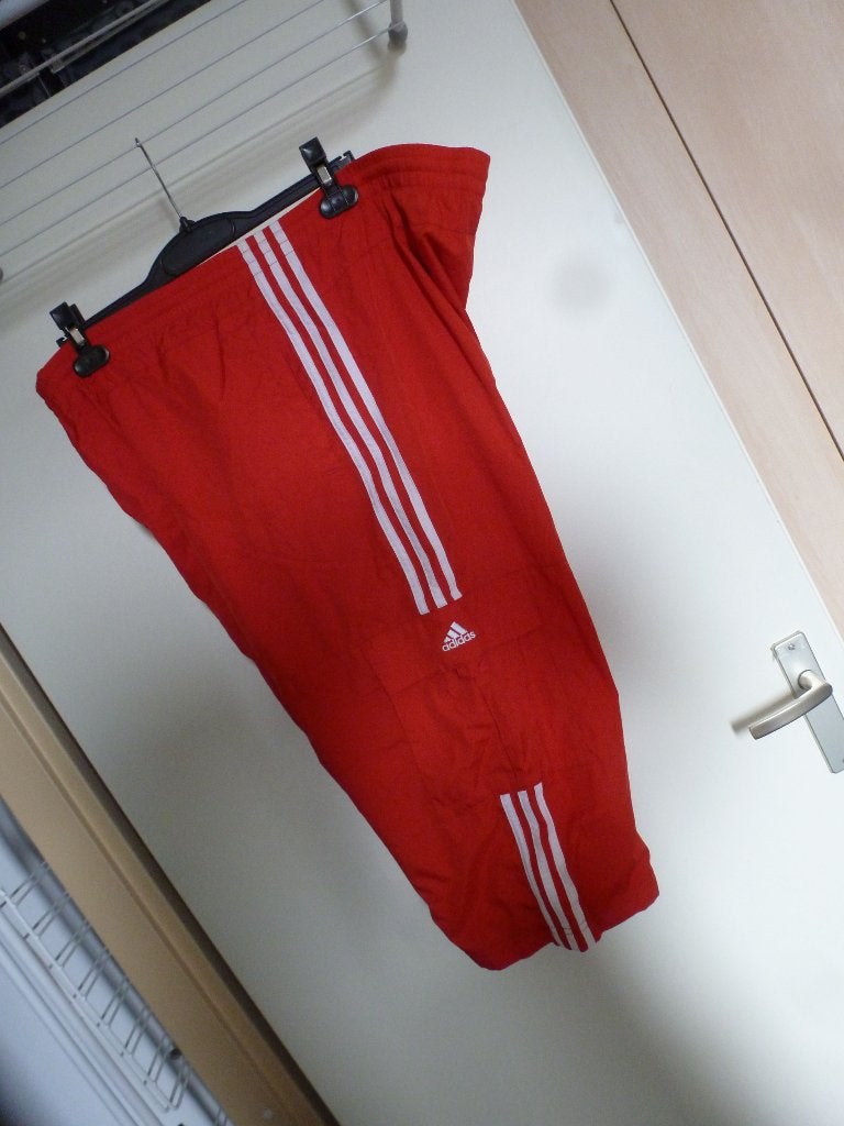 ADIDAS rood wit 7/8  sportbroek  46 -GRATIS zend, Verzenden, Maat 46/48 (XL) of groter, Rood, Fitness of Aerobics