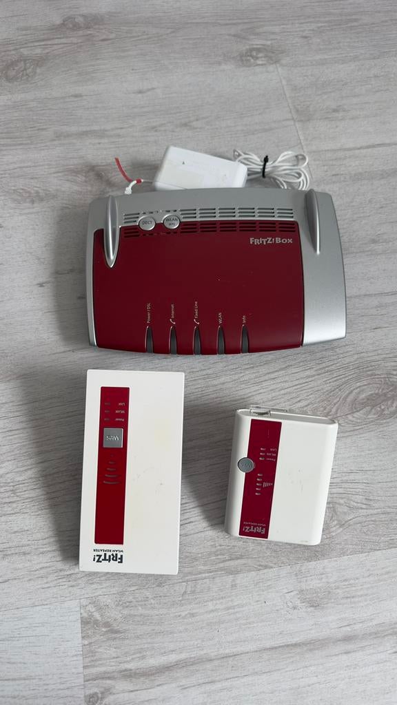 Fritz-Box + 2 Repeaters, Computers en Software, WiFi-versterkers, Nieuw, Ophalen