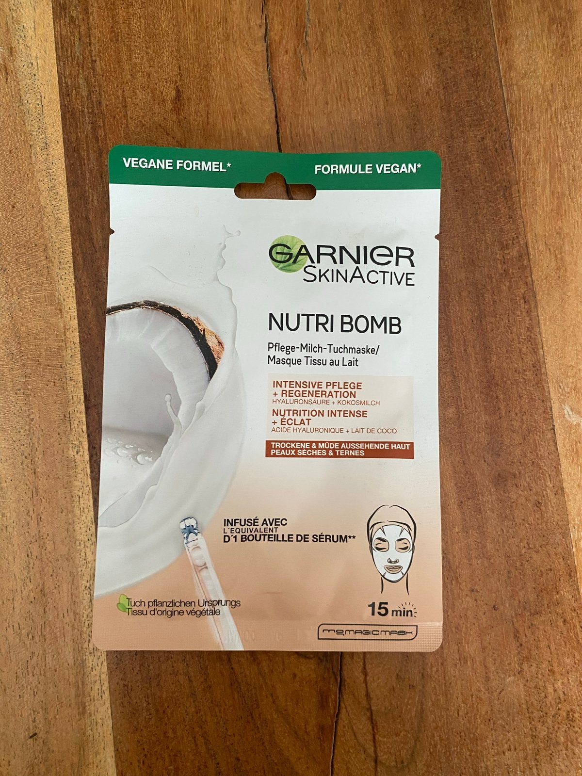 6 Gezichtsmaskers garnier, Ophalen of Verzenden, Nieuw, Gehele gezicht, Verzorging