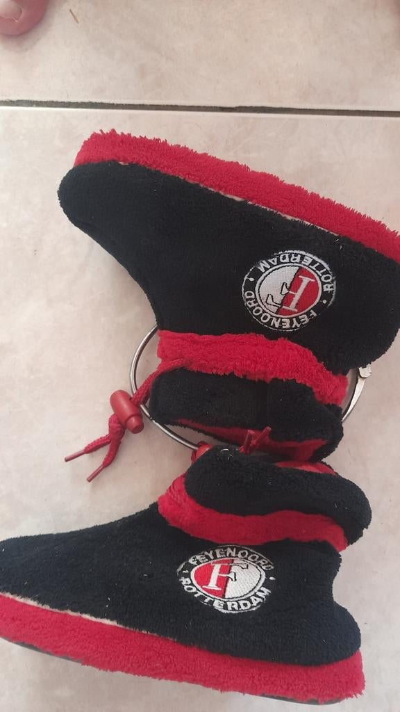 Feyenoord babyslofjes zwart rood, Ophalen of Verzenden