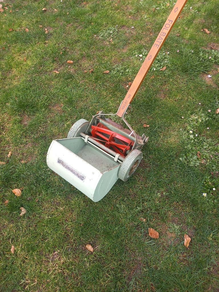 Vintage folbate gras maaier, Tuin en Terras, Grasmaaiers, Ophalen, Gebruikt, Handgrasmaaier, Onbekend