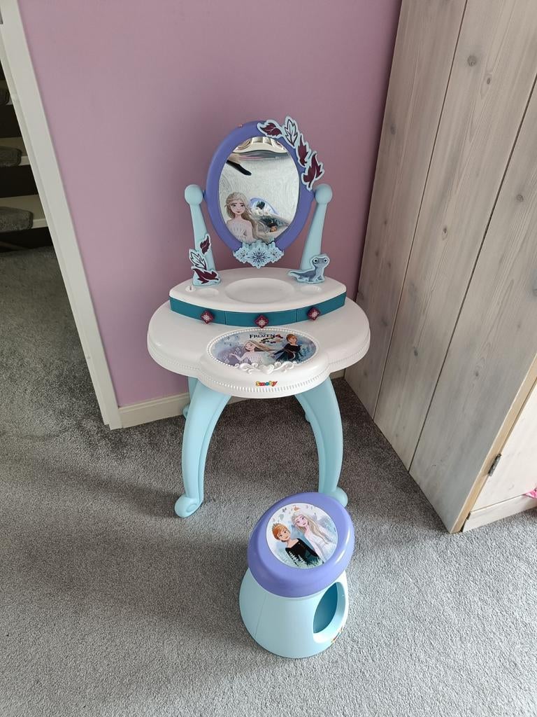 Kaptafel Frozen - Zo goed als nieuw, Ophalen, Frozen, Kind, Speelgoed, Zo goed als nieuw, Minder dan 100 cm