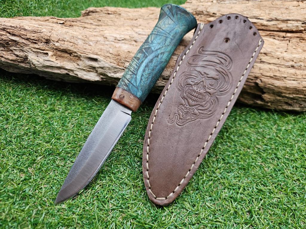 Puukko N690 Böhler Staal mes, Ophalen of Verzenden
