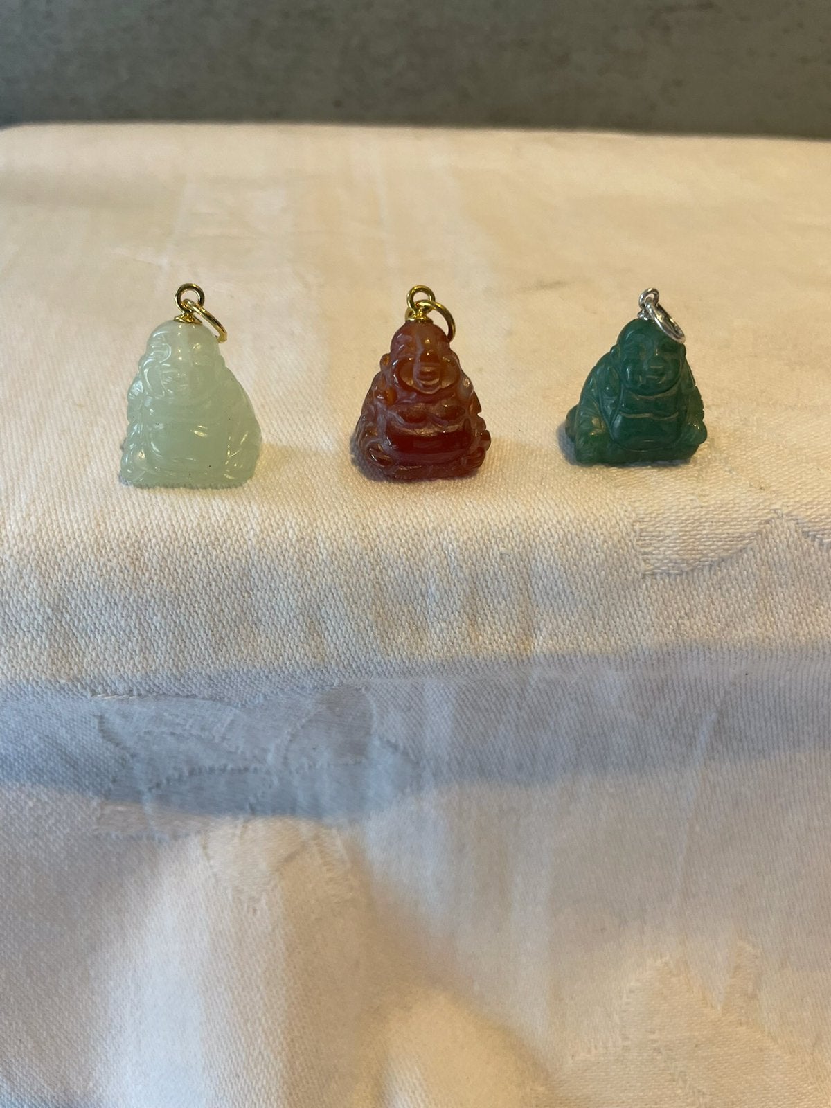Hanger. Boeddha edelsteen, Ophalen of Verzenden, Zo goed als nieuw, Groen, Overige materialen