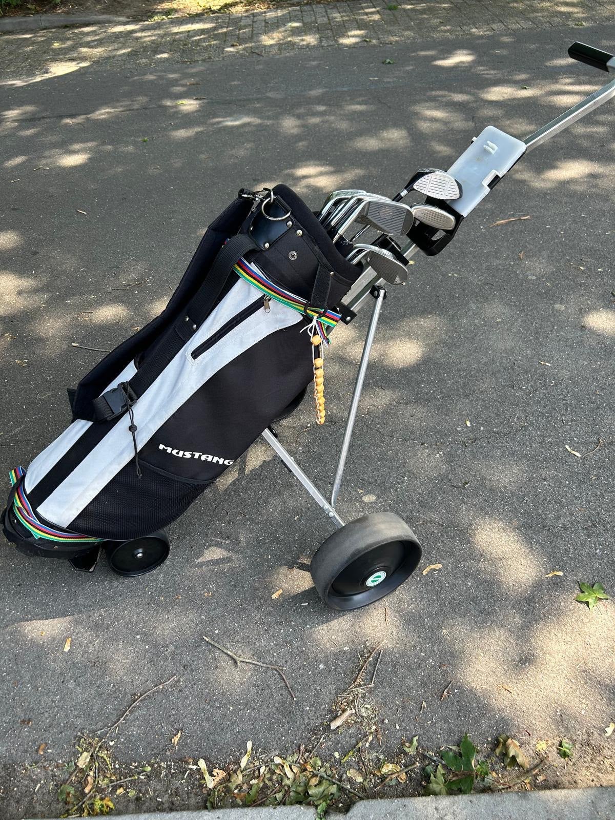 Complete golfset met trolly, Ophalen, Zo goed als nieuw, Set