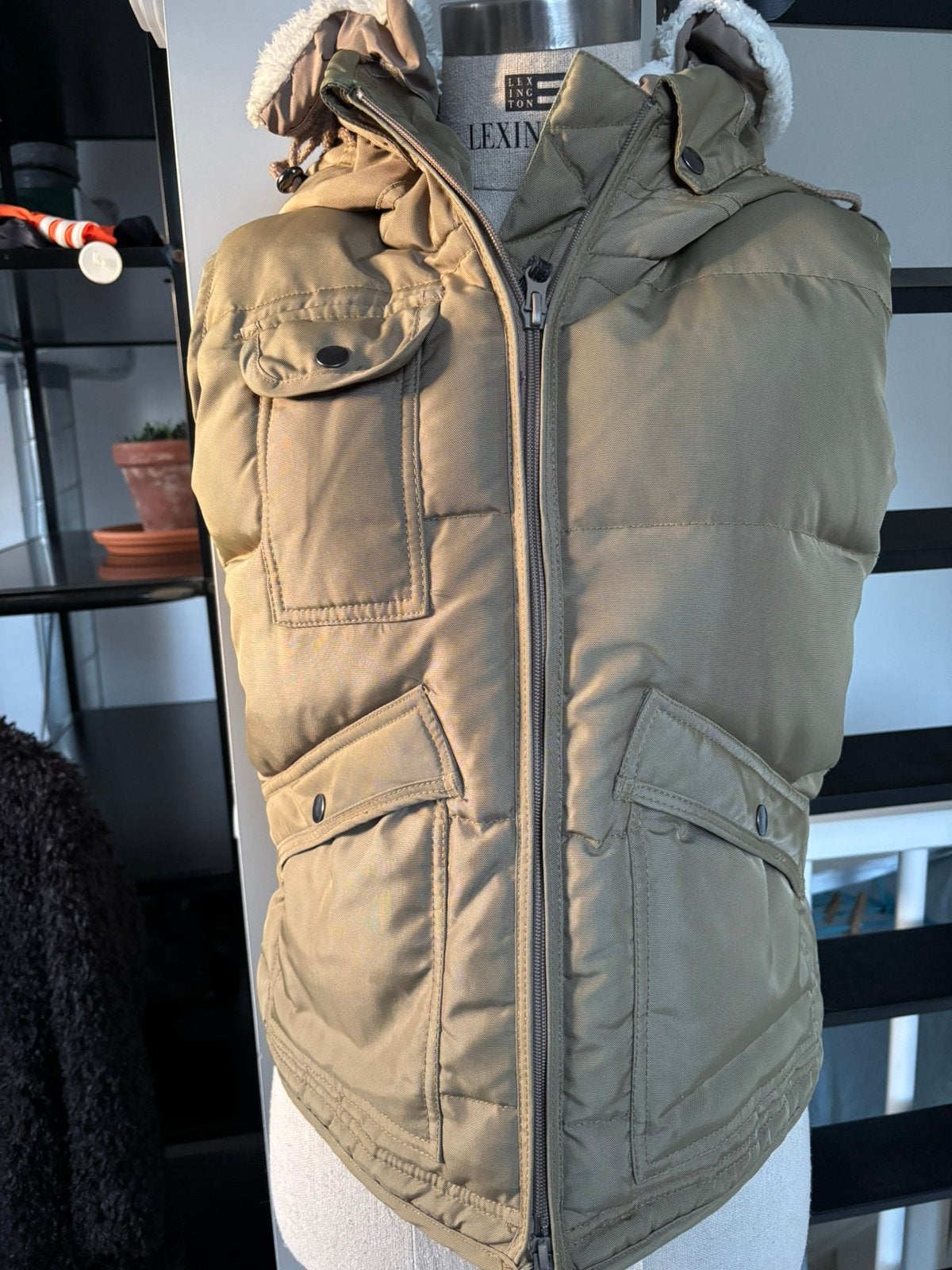 Selected femme bodywarmer ZGAN, Kleding | Dames, Ophalen of Verzenden, Zo goed als nieuw, Maat 36 (S), Groen