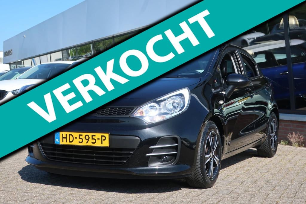 Kia Rio 1.2 CVVT ComfortLine 2e EIG_FACLIFT_CRUIS_LMV., 1027 kg, 450 kg, 4 cilinders, Zwart